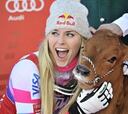 Vonn gana en descenso y está a un triunfo del récord histórico