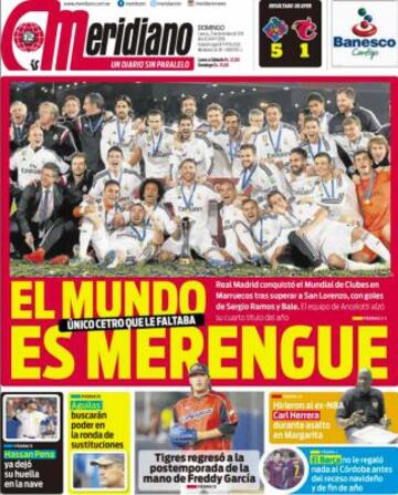 Portadas de la prensa deportiva