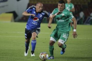 El debut de los dos equipos capitalinos en la Copa Águila. El juego bogotano fue animado por la parcial que en su mayoría fue azul.