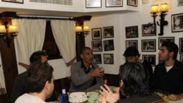 <b>NAVIDAD. </b>Plantilla, cuerpo técnico y presidente comieron juntos.