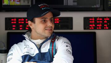 SHANGHAI, CHINA - APRIL 07: Felipe Massa of Brazil and Williams sits on the pit wall gantry during practice for the Formula One Grand Prix of China at Shanghai International Circuit on April 7, 2017 in Shanghai, China.  (Photo by Mark Thompson/Getty Images)