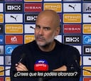 Guardiola está para pocas bromas: vean su respuesta cuando le preguntan por alcanzar al Arsenal