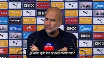 Guardiola está para pocas bromas: vean su respuesta cuando le preguntan por alcanzar al Arsenal