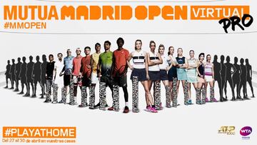 Cartel del Mutua Madrid Open virtual.