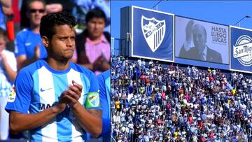 El homenaje del M&aacute;laga y toda La Rosaleda a Chiquito de la Calzada