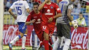 <b>DECISIVO. </b>Diego Castro fue el autor del gol del triunfo al Zaragoza.