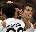 El Madrid celebra los goles de Cristiano
