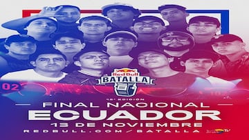 Red Bull Batalla de Gallos en Ecuador en vivo: Final Nacional de freestyle, en directo