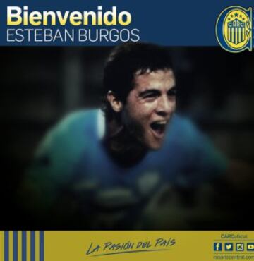 Rosario Central | Esteban Burgos, ex zaguero de Talleres, es uno de los refuerzos de Coudet para la Copa. La U podría ser su rival.