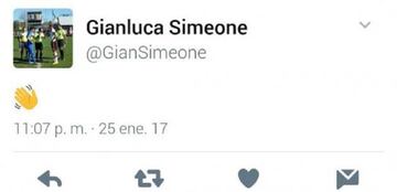 El mensaje de Gianluca Simeone.