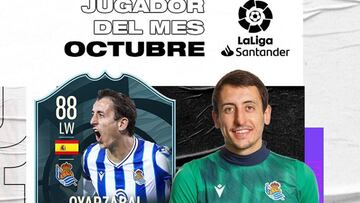 Oyarzabal, elegido mejor jugador de LaLiga del mes de octubre