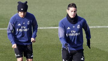 Entrenamiento del Real Madrid previo al choque contra Sevilla