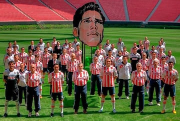 En el Clausura 2013 la fotografía fue un homenaje para Salvador Reyes con integrantes del campeonísimo y del plantel de dicho torneo