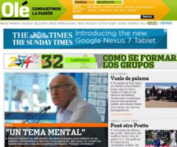 Portadas de la prensa extranjera