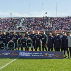 Sergio Busquets, baja en la última fiesta del Mini Estadi