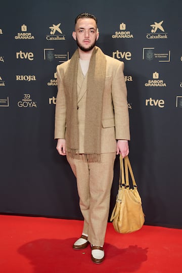 C Tangana  a su llegada a la alfombra roja.