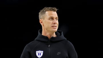 Duke’s head coach Jon Scheyer has the Blue Devils back in the March Madness tournament and all the way to the final four.