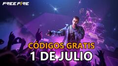 Códigos gratis Free Fire 1 de julio