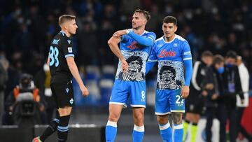 Fabi&aacute;n celebra su gol ante la Lazio.