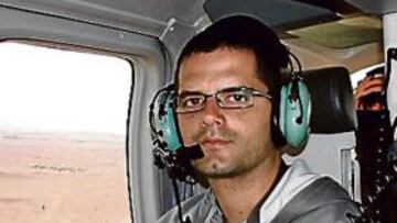 <b>EN LAS ALTURAS. </b>Manuel Franco, sobrevolando el Atacama.