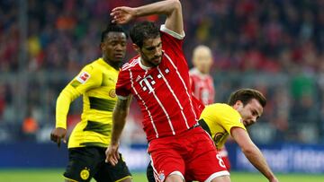 Javi Martínez, jugador del Bayern, en un partido de la Bundesliga.