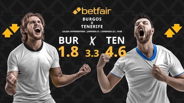 Burgos CF vs. CD Tenerife: horario, dónde ver, pronósticos y clasificación