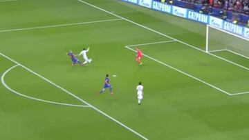 El PSG pidió penalti de Mascherano sobre Di María