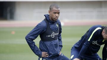 Diego Rol&aacute;n entrenando.