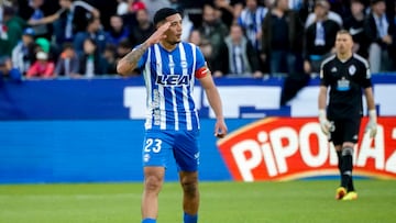 Carlos Benavídez marcó el año pasado al Celta en Vitoria.