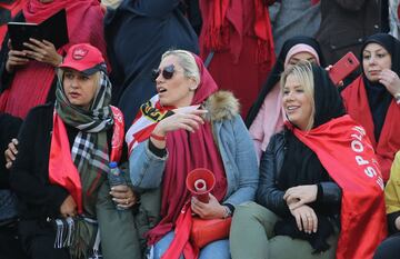 Mujeres en la final de la Liga de Campeones asiática.