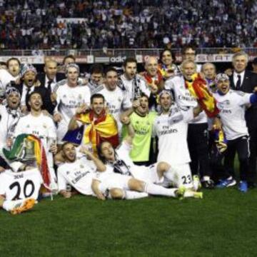 El Madrid de Ancelotti, campeón de Copa en 2014.