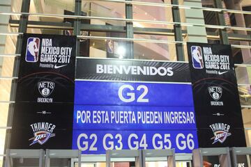 Te dejamos las mejores postales que dejó el primero de los dos partidos de NBA que se jugarán en el país. El Thunder visitó a los Nets en la Arena Ciudad de México.