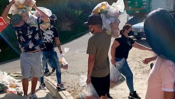 Juan Fernando Quintero entrega mercados en la comuna 13