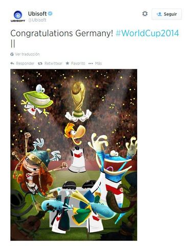 Así celebran las compañías la victoria alemana