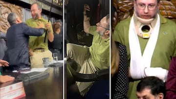 Emiliano González es la tercera persona lesionada en la pelea entre ‘Alito’ Moreno y Noroña: lo golpearon y ahora usa collarín.