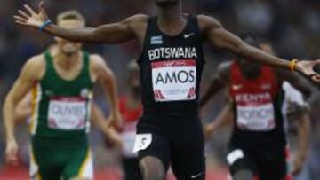 Amos volvió a batir a Rudisha, el plusmarquista mundial