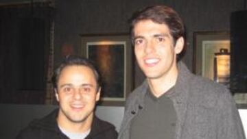 <b>EN DE MARÍA. </b>Massa y Kaká compartieron mesa y mantel en Madrid.