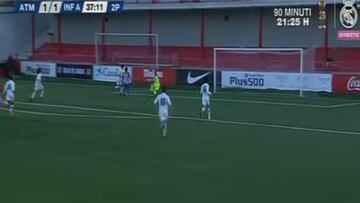 Salió un imitador de Butragueño en el infantil: ¡golazo!