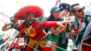 Los seguidores mexicanos, muy numerosos en Rusia.