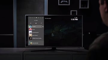 Interfaz de Xbox Series X en los videos oficiales de marzo.