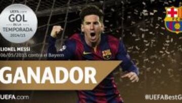 Messi, mejor gol del año.