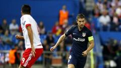 Gabi, durante el Atl&eacute;tico-Benfica de Champions.