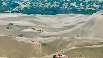 <b>ESTO NO ES ÁFRICA... </b>Son las grandes dunas en la Patagonia, uno de los destinos más probables para próximas ediciones del gran raid desértico por antonomasia.