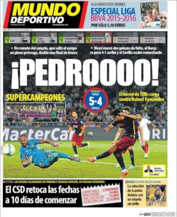 Portadas de la prensa deportiva