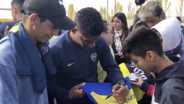 Frank Fabra y su lindo gesto en la previa a la final de la Supercopa