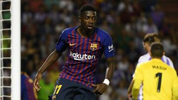 Dembélé contra el Valladolid.