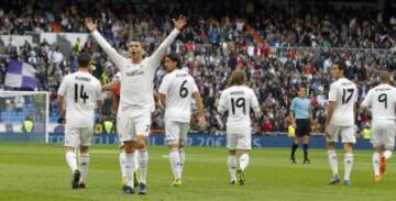 Alegría de Cristiano Ronaldo después de marcar el 1-0