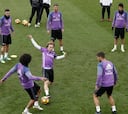 Benzema, ausente en el entrenamiento del Madrid