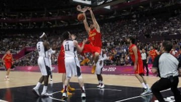 Final de los JJ.OO. de Londres en 2012. Partido España-EE.UU.
Marc Gasol.  