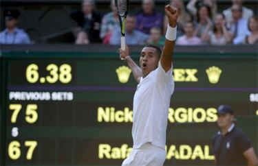 Traspiés de Nadal en Wimbledon ante el prometedor Nick Kyrgios
